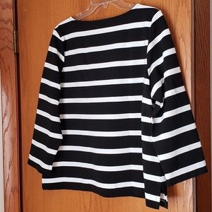 Size tall XXL Liz Claiborne's b&w striped top